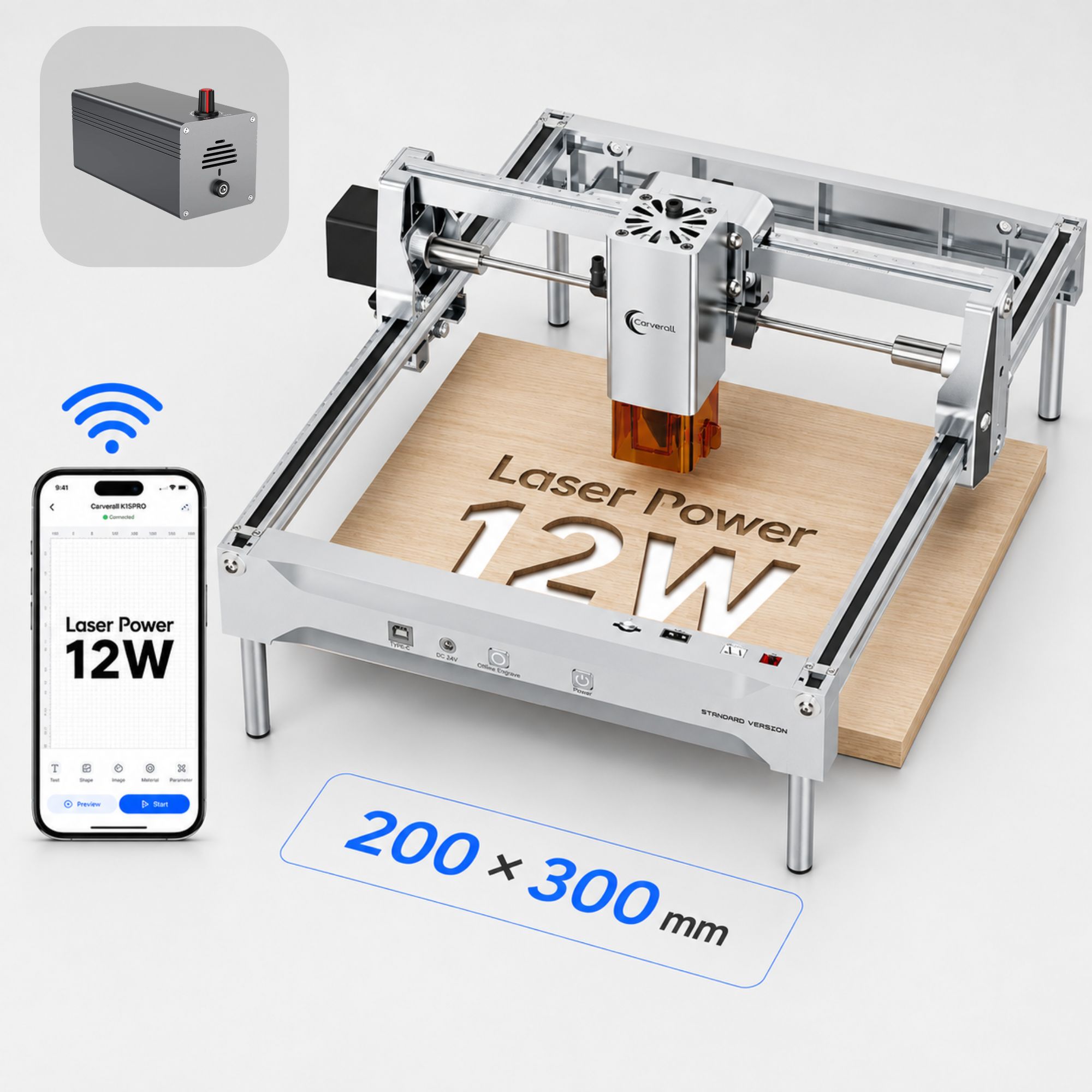 K15 PRO 12W Laser-Gravier- und – Industrial Laser Engraver Bewertung und Preis